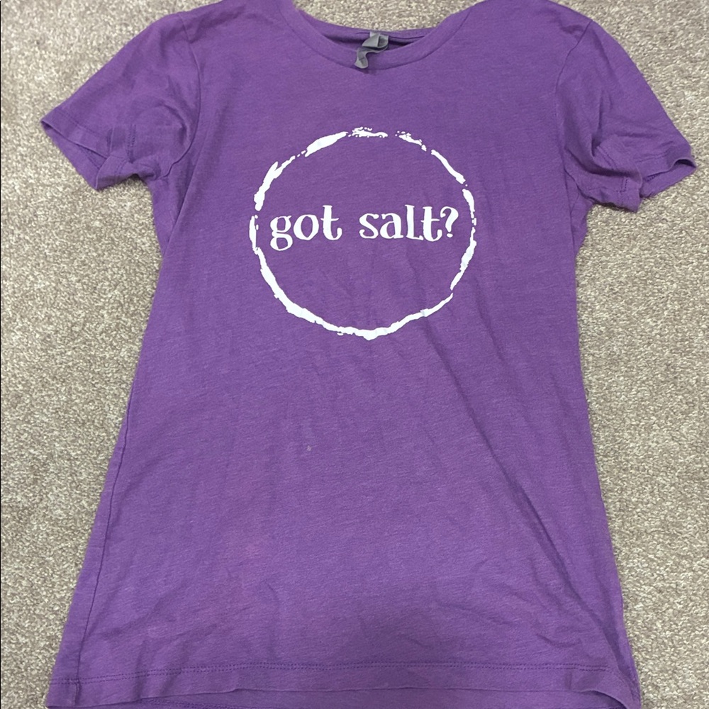 Purple 'got salt?' (Supernatural) Graphic Women's Tee.